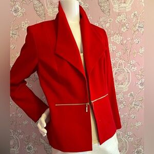 “Black label” Evan Picone red blazer/jacket